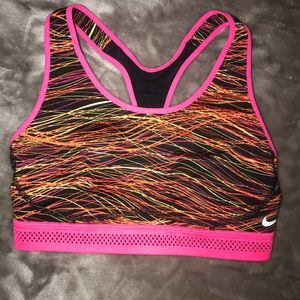 Colorful Nike sports bra